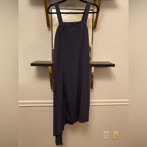 NWT - Nic +  Zoe Grey Midi Asymmetrical Dress - Size Medium - Navy